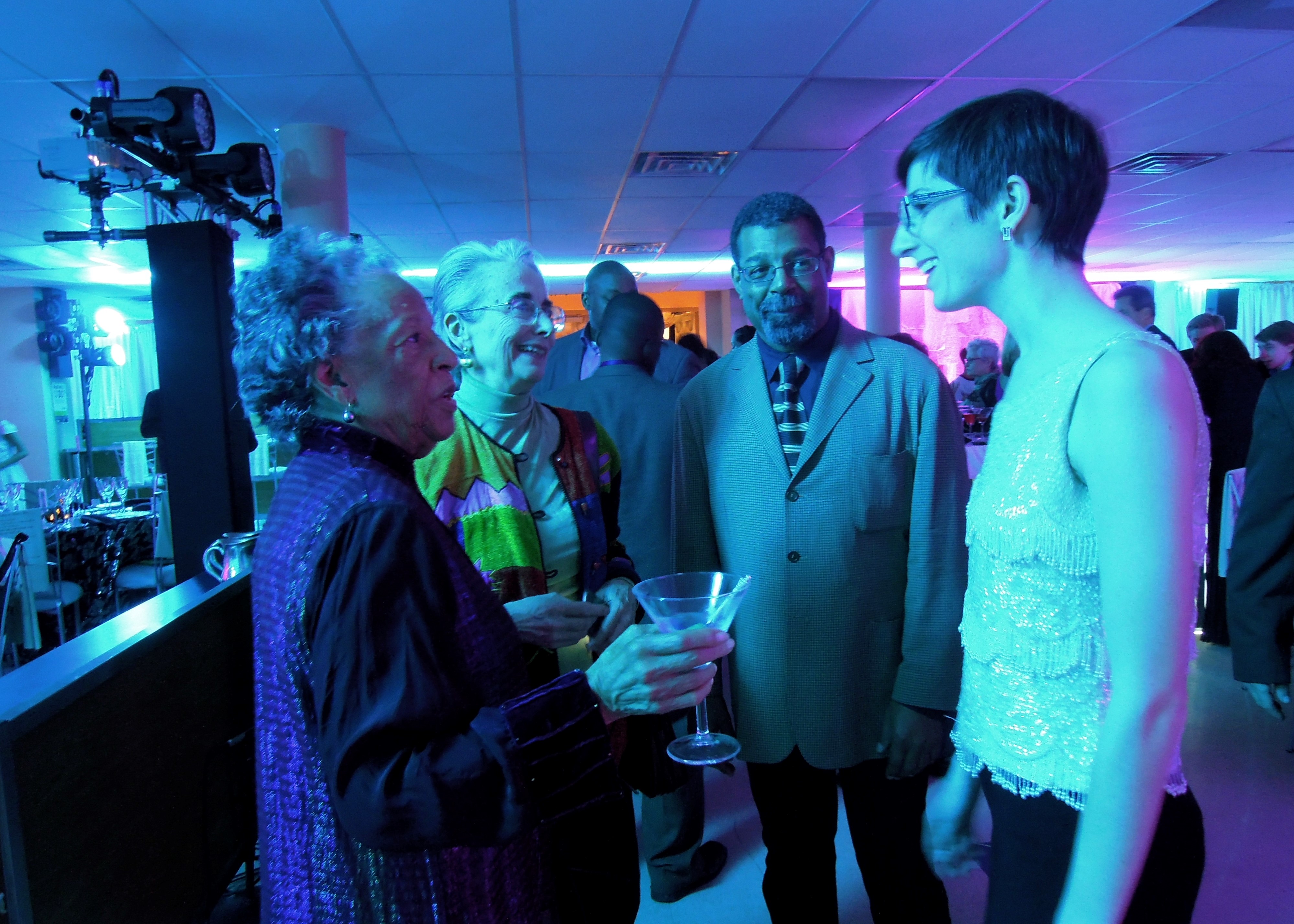 BLUES premiere 2014 Billie Allen-Henderson, Susan Prettyman, Tom Minter (playwright) & Emma Strauss (stage manager)