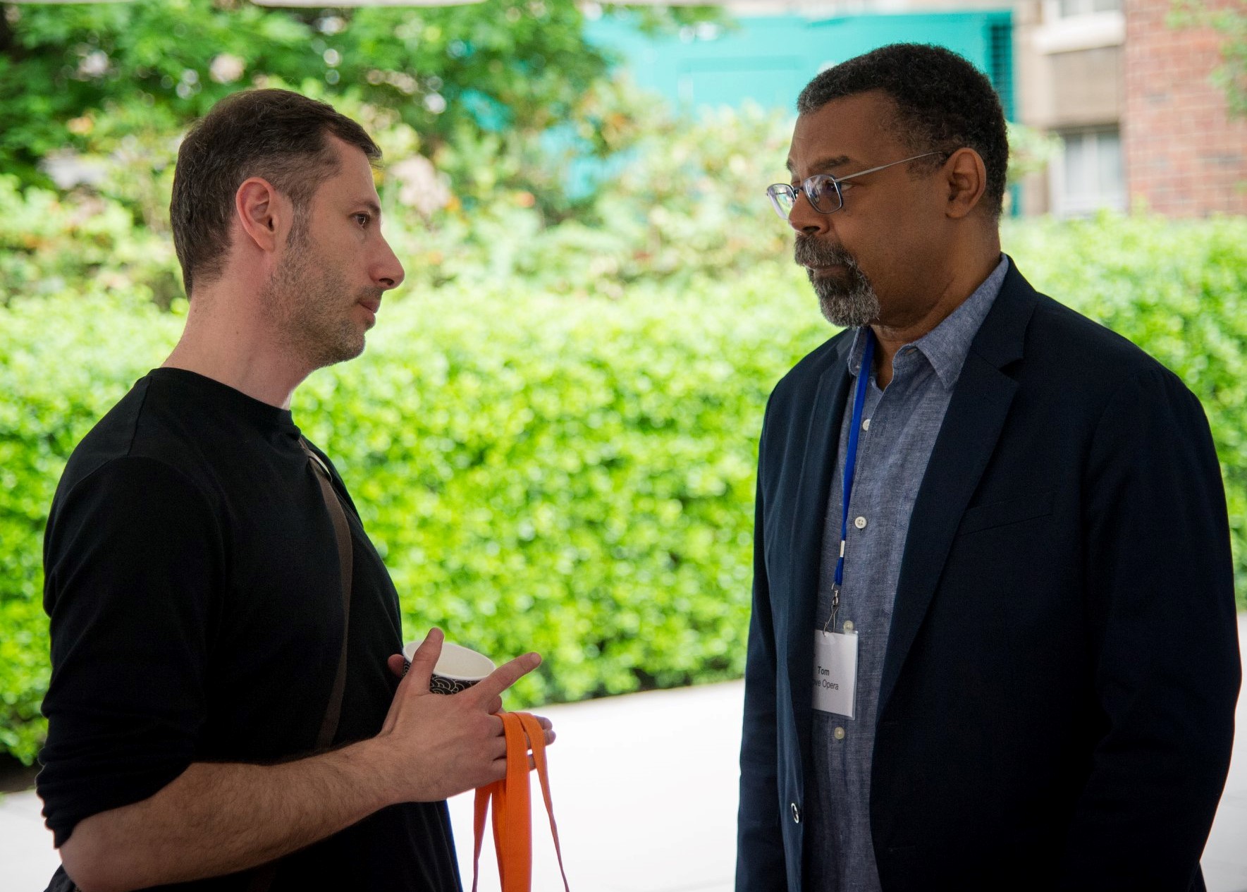 Simón Hanukai, and Tom, in a moment at The Gathering,hosted by The Laboratory For Global Performance and Politics, at GU 2019